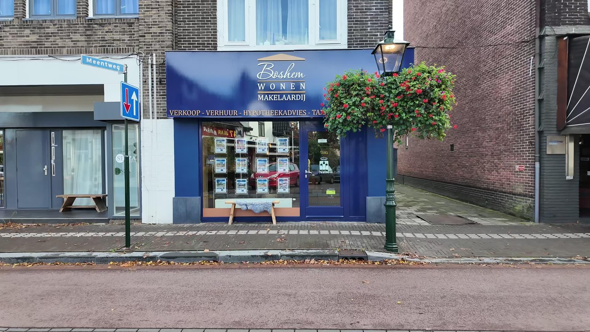Kantoor van Boshem Wonen Makelaardij aan de Spiegelstraat in Bussum
